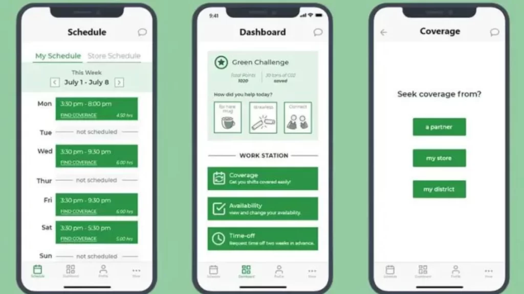 Starbucks my partner hour app